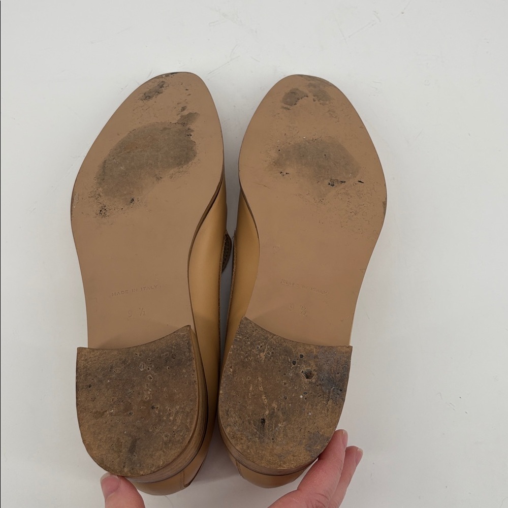 Everlane Womens Tan Yellow Modern Loafer Leather Italian Size 9 1/2 - Picture 12 of 13